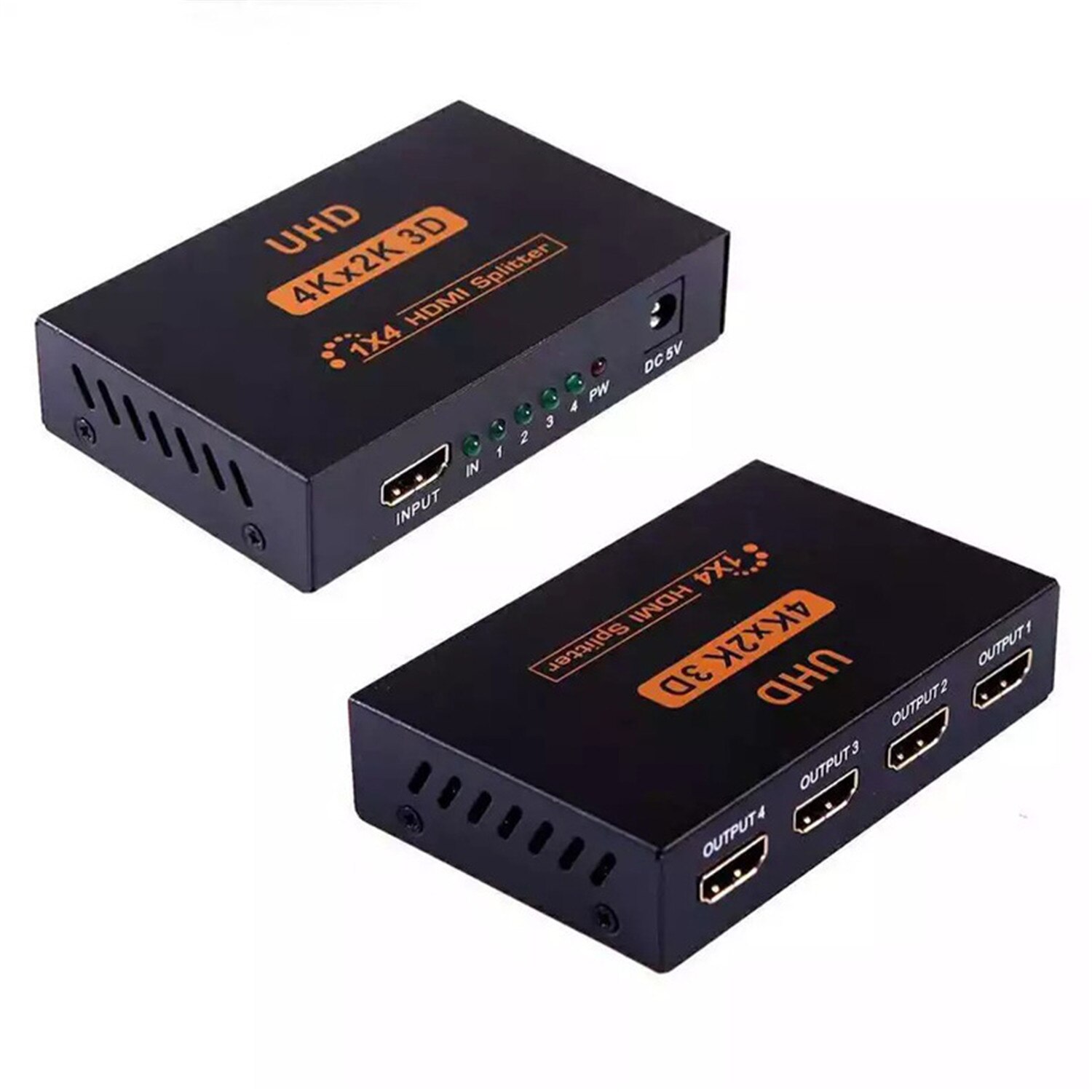 HDMI видео сплитер SeLgurFos, 4K x 2K 3D, 1x4 HDMI, HD 1080, черен ...