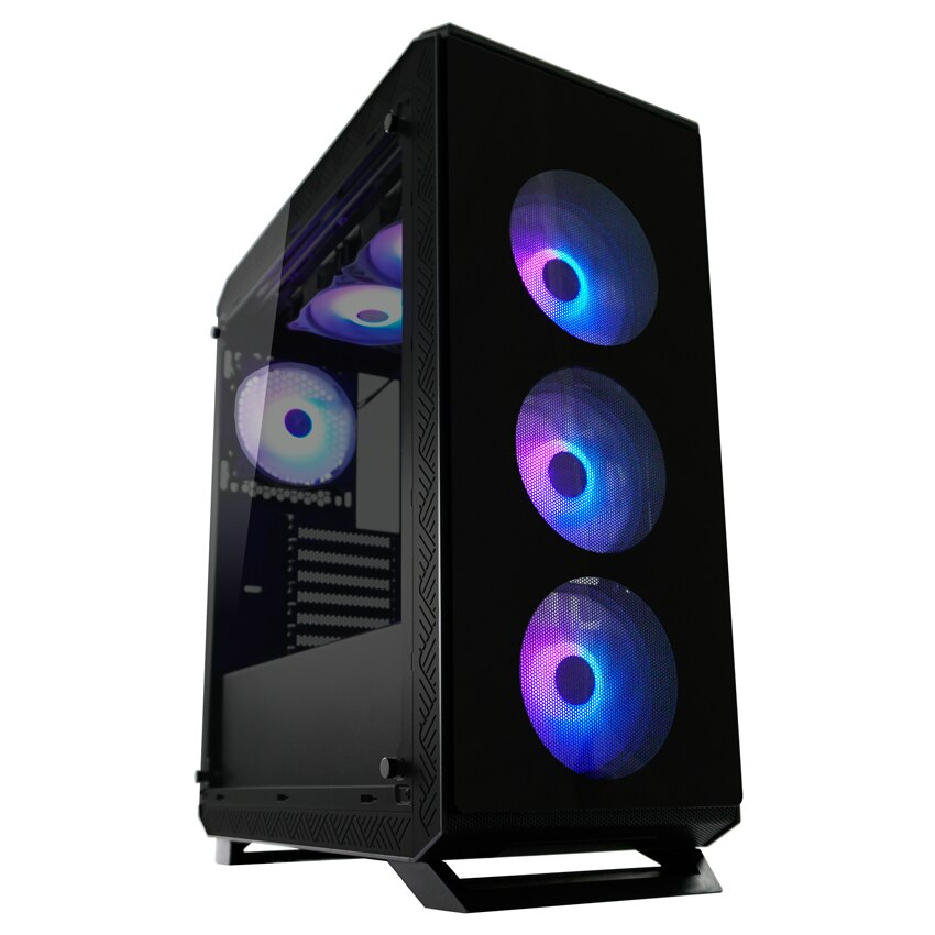 Carcasa LC-Power Gaming, Sera_X 801B, Midi-Tower, Negru