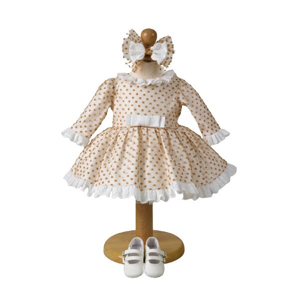 Set Rochita Botez Lempika Bebe Collette, botosi, bentita, 6-9luni, 74cm