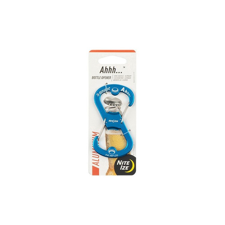 Breloc Nite Ize S-Biner Aluminum Ahhh Bottle Opener, albastru