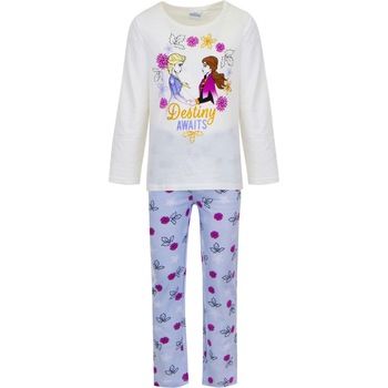 Pijamale lungi Frozen TH2048, Alb