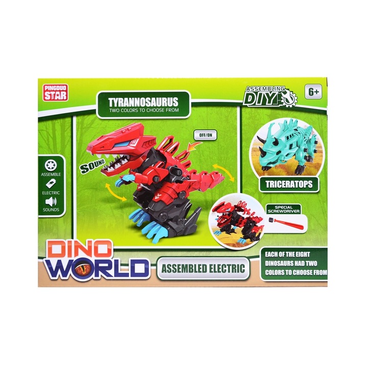 Építőkockás készlet - RAPTOR, 15 darab, 7 játék