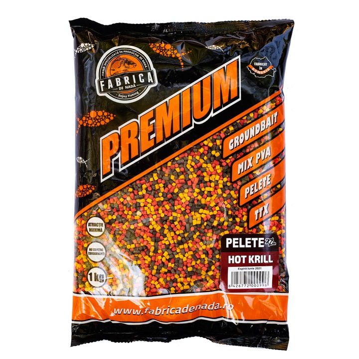 Пелети Nada Factory, 2 мм, Hot Krill, 1 кг
