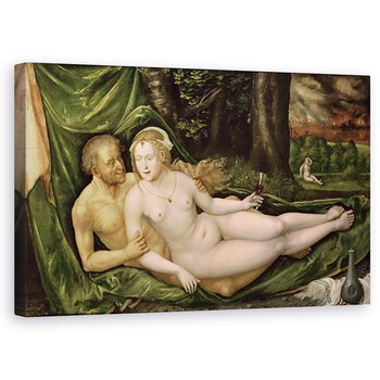 Tablou canvas - Albrecht Altdorfer - Lot si fiica sa, 1537, 60 x 100 cm Tablou canvas - Albrecht Altdorfer - Lot si fiica sa, 1537, 60 x 100 cm