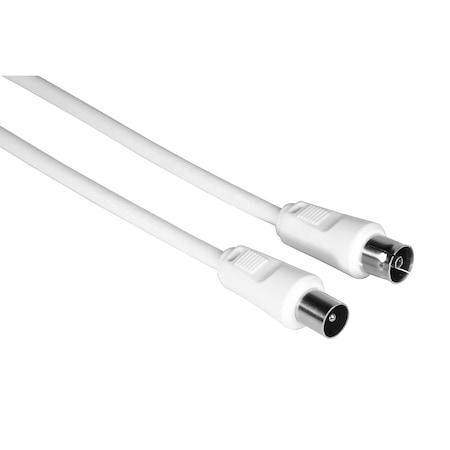 Cablu coaxial Hama 205028, 1.5 metri, alb