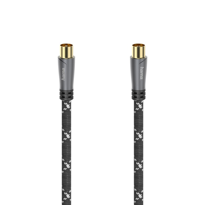 Коаксиален кабел Hama 205071, 3 метра, Сив, 120 dB