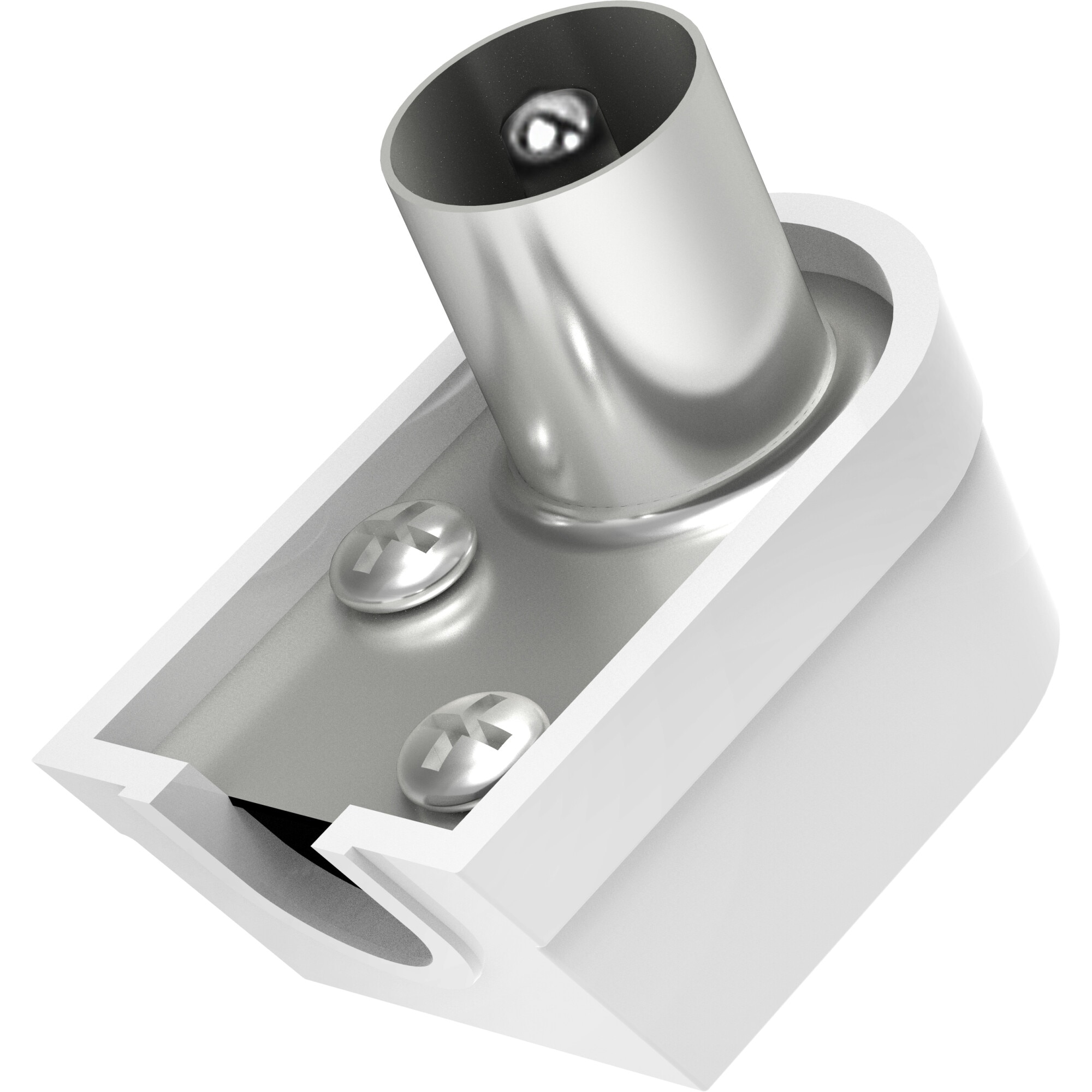 Mufa cablu coaxial Hama 205216, tata, alb