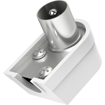 Mufa cablu coaxial Hama 205216, tata, alb Mufa cablu coaxial Hama 205216, tata, alb