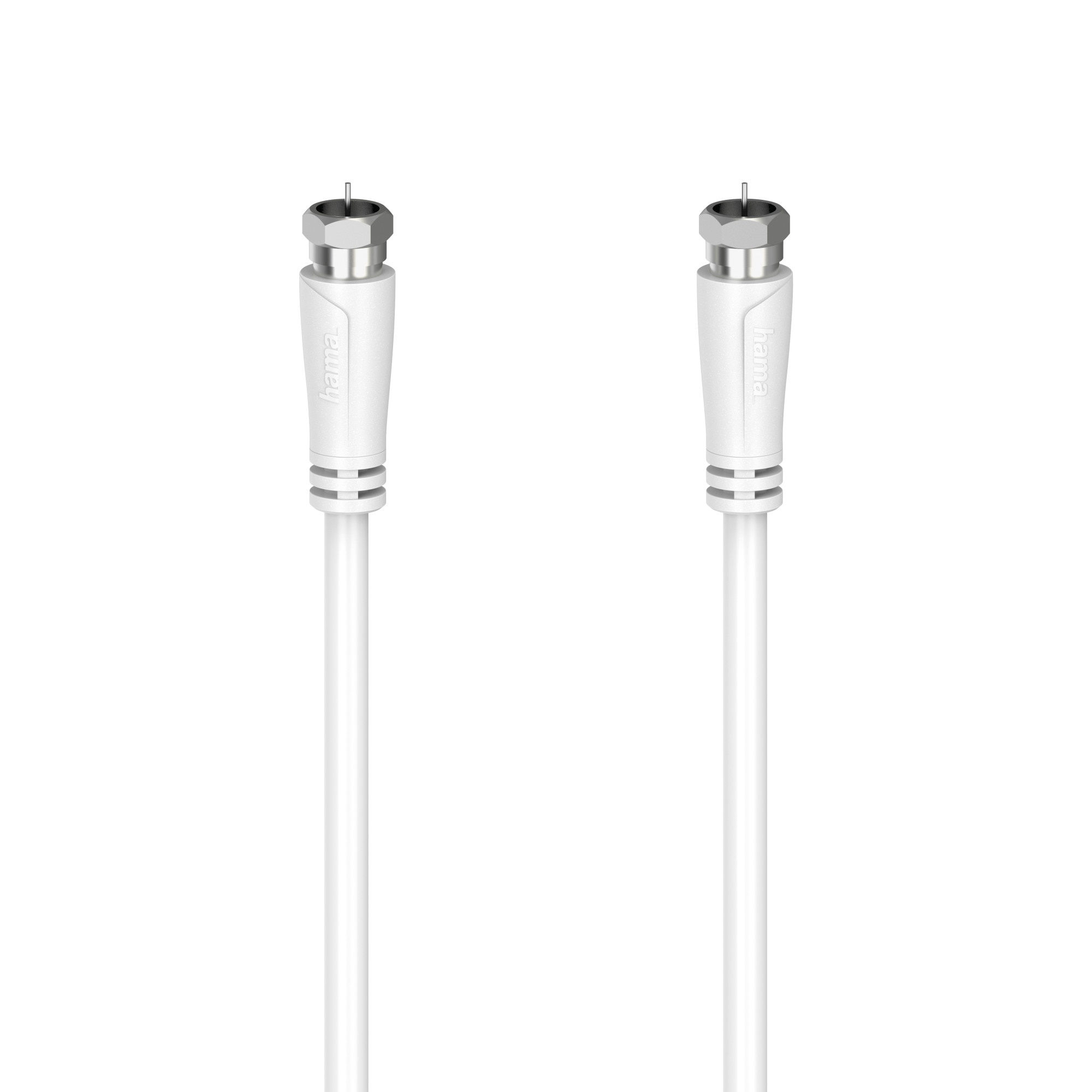 Cablu coaxial Hama 205256, 7.5 metri, alb