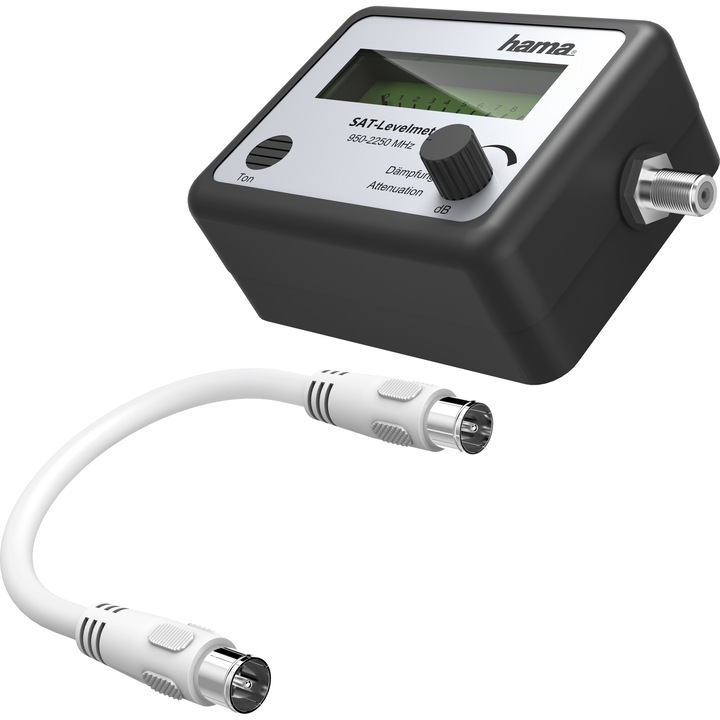 Атенюатор за сигнал Hama 205291, Коаксиален кабел, Черен