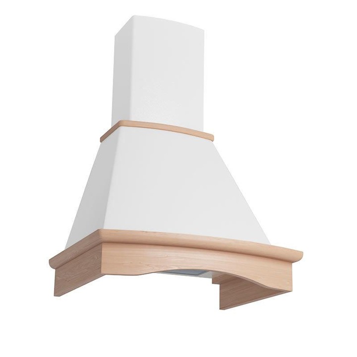 Hota Country Tempo 1200 (60) LED, 1 motor Turbo, latime 60 cm, 3 viteze, absorbtie 1200 m3/ora, filtru anti-grasimi aluminiu 5 straturi, Alb