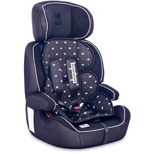 Scaun auto Lorelli Navigator 9-36 Kg, Colectia 2021, Black Crowns New
