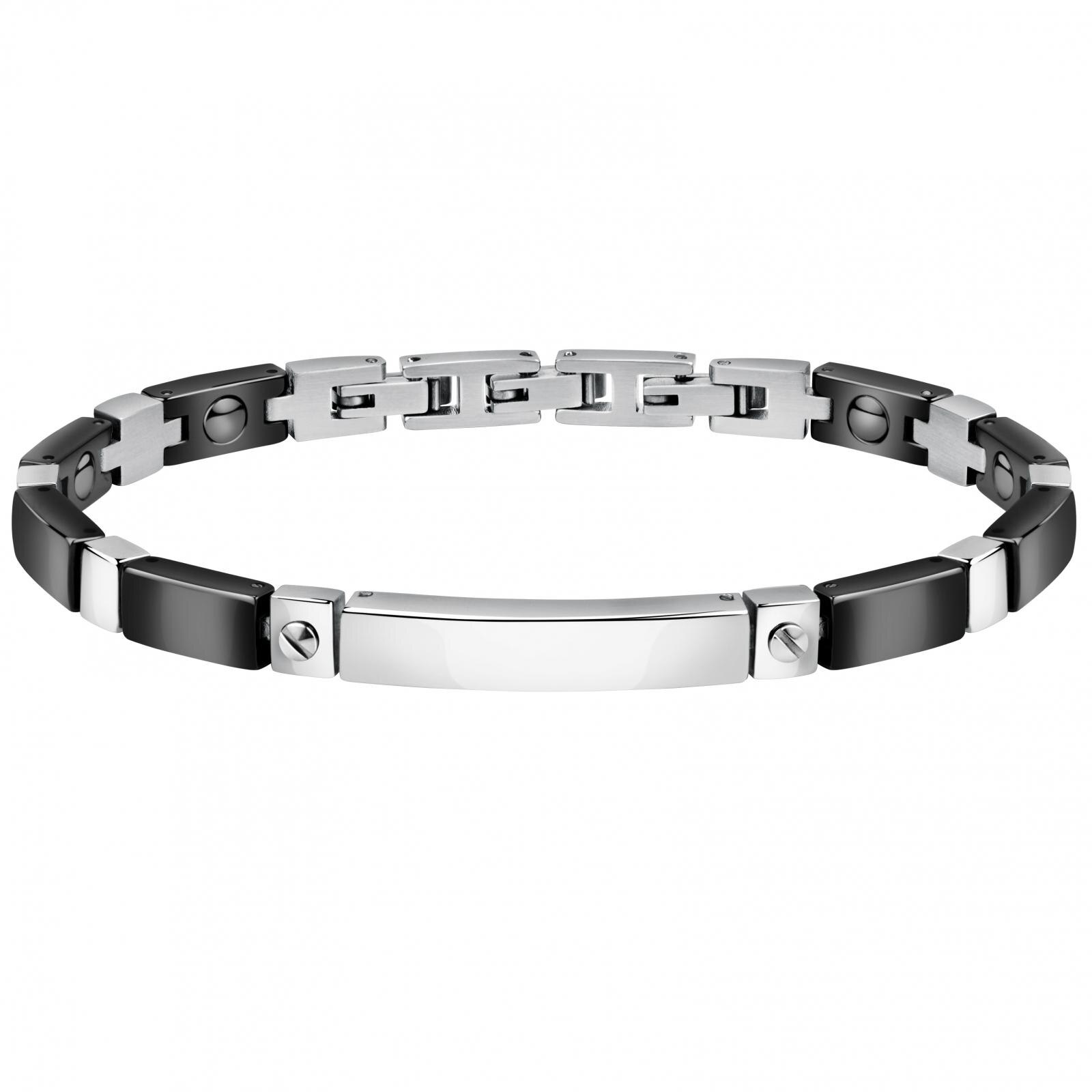 Bratara Sector SAFR10, Argintiu, Negru