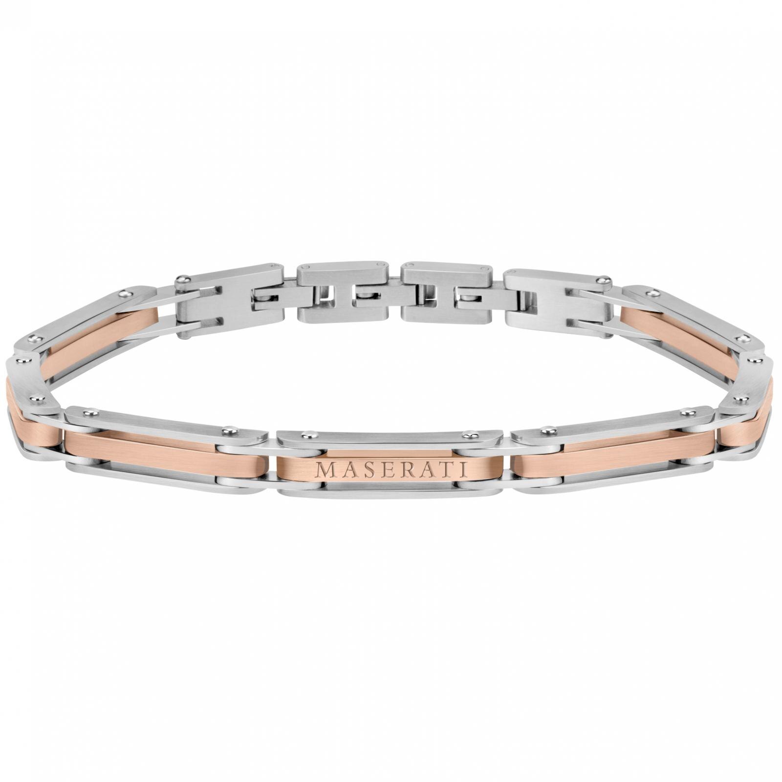 Bratara Maserati JM219AQH26, Argintiu, Rose gold