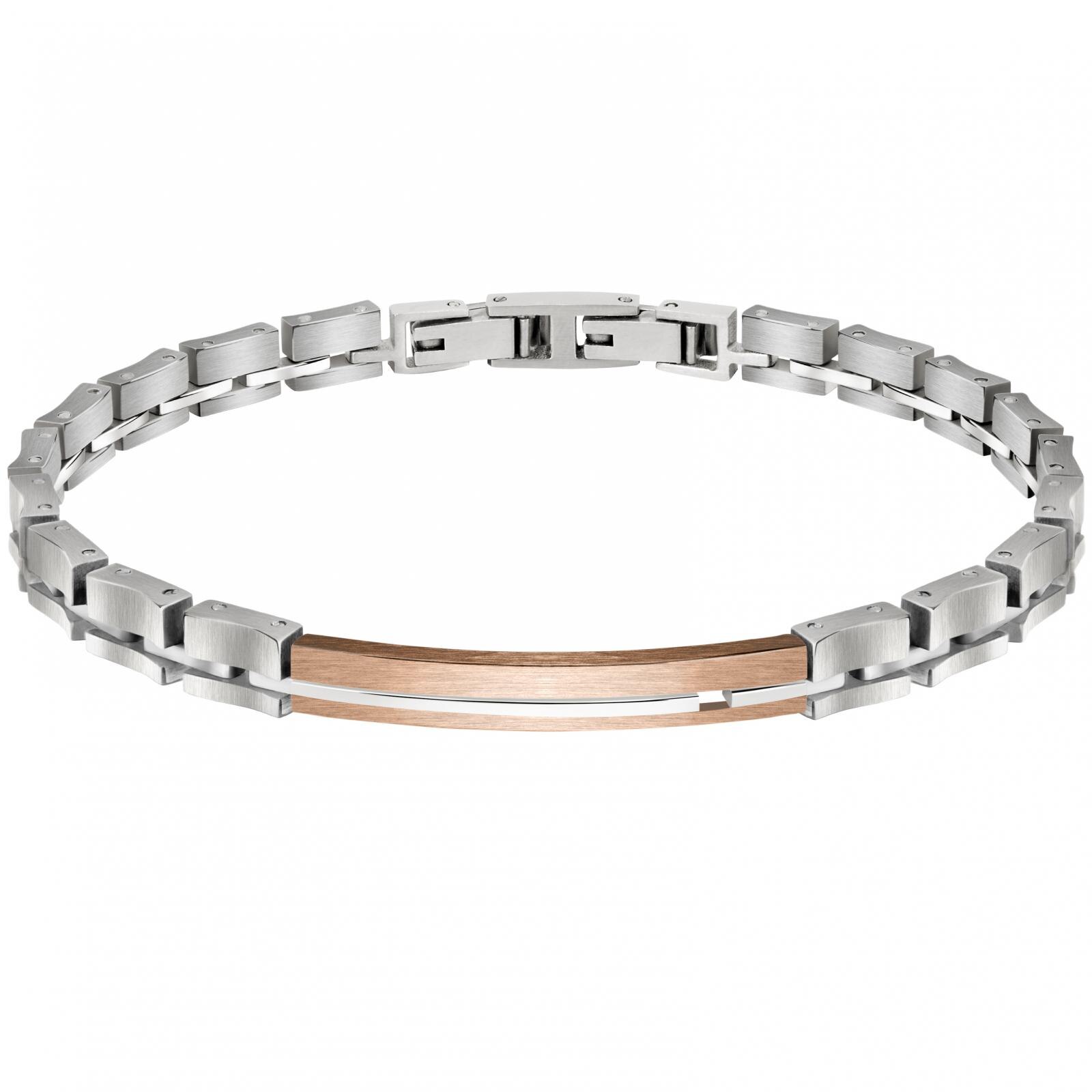 Bratara Sector SAFT45, Argintiu, Rose gold