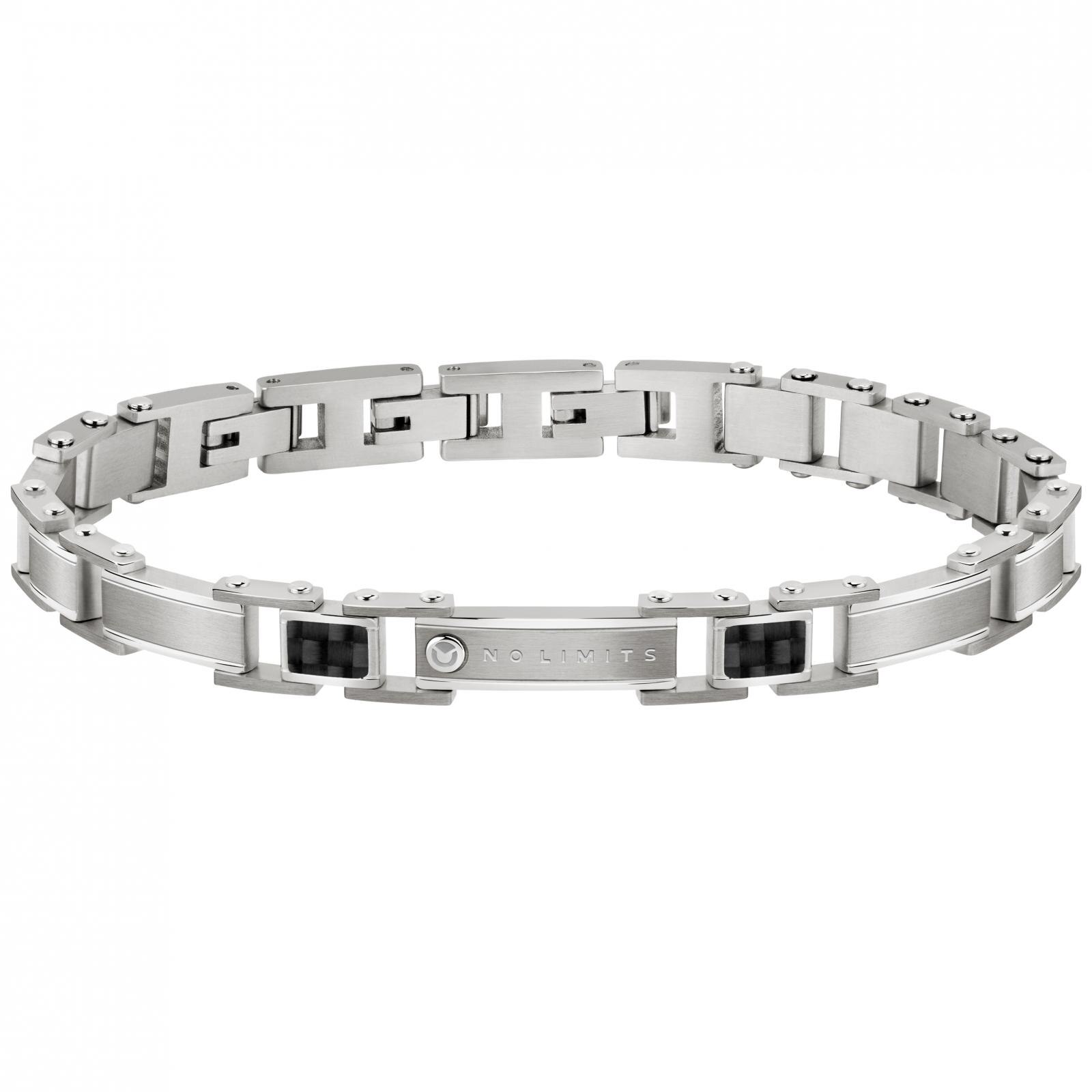 Bratara Sector SARG08, Argintiu, Negru