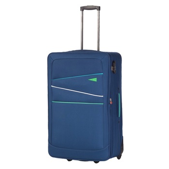 Troler Lamonza Navy Albastru/Verde, 74x46x26 cm Troler Lamonza Navy Albastru/Verde, 74x46x26 cm