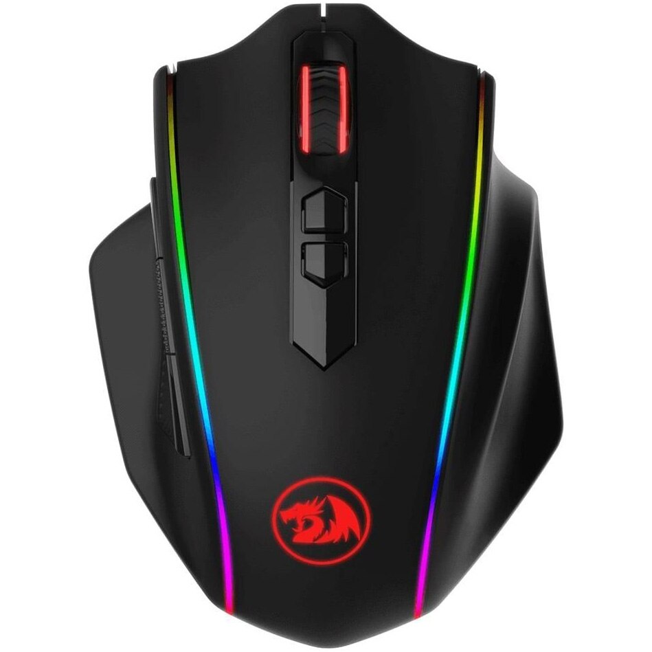 Mouse gaming wireless Redragon Vampire Elite M686, 16000 DPI, iluminare RGB, functii programare macro, Negru