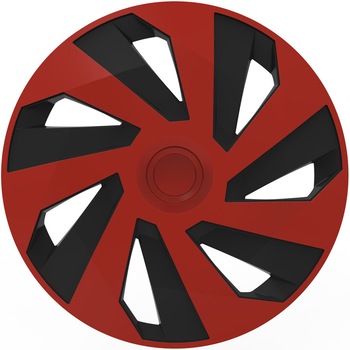 Set 4 bucati capace roti auto, Cridem, Vector, Rosu/Negru - 15'' Set 4 bucati capace roti auto, Cridem, Vector, Rosu/Negru - 15''
