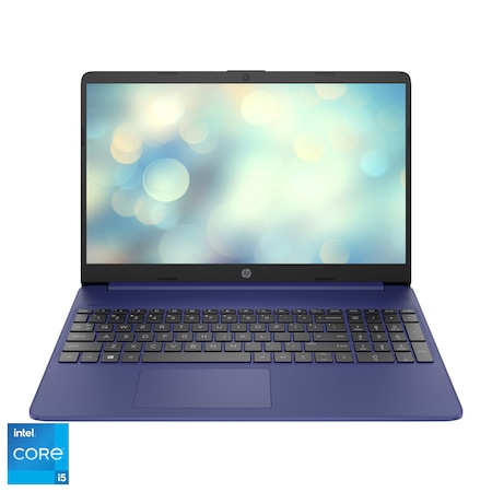 Laptop HP 15s-fq2017nq cu procesor Intel® Core™ i5-1135G7 pana la 4.20 GHz, 15.6", Full HD, 8GB, 256GB SSD, Intel Iris Xe Graphics, Free DOS, Indigo Blue