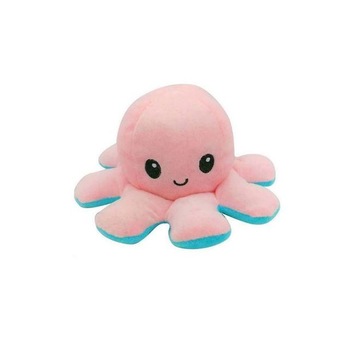 Caracatita reversibila model Mood Octopus, din plus, doua emotii, trista si vesela, 19 x 11 cm, albastru cu roz, + 1 ani Caracatita reversibila model Mood Octopus, din plus, doua emotii, trista si vesela, 19 x 11 cm, albastru cu roz, + 1 ani