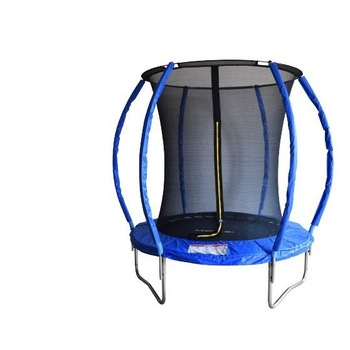 Trambulina copii cu plasa de protectie NOVOKIDS™ 6FT Jump Trampoline, Cu scara inclusa, Pentru interior si exterior, Diametru 183 cm, Maxim 80 kg, Inaltime 183 cm, Albastru Trambulina copii cu plasa de protectie NOVOKIDS™ 6FT Jump Trampoline, Cu scara inclusa, Pentru interior si exterior, Diametru 183 cm, Maxim 80 kg, Inaltime 183 cm, Albastru