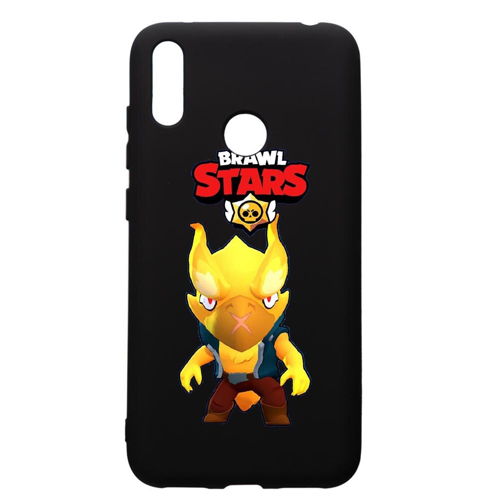 Husa de protectie Huawei Y7 2019, Brawl Stars Phoenix Crow, silicon, cu interiorul din material textil, protectie camera, PB645
