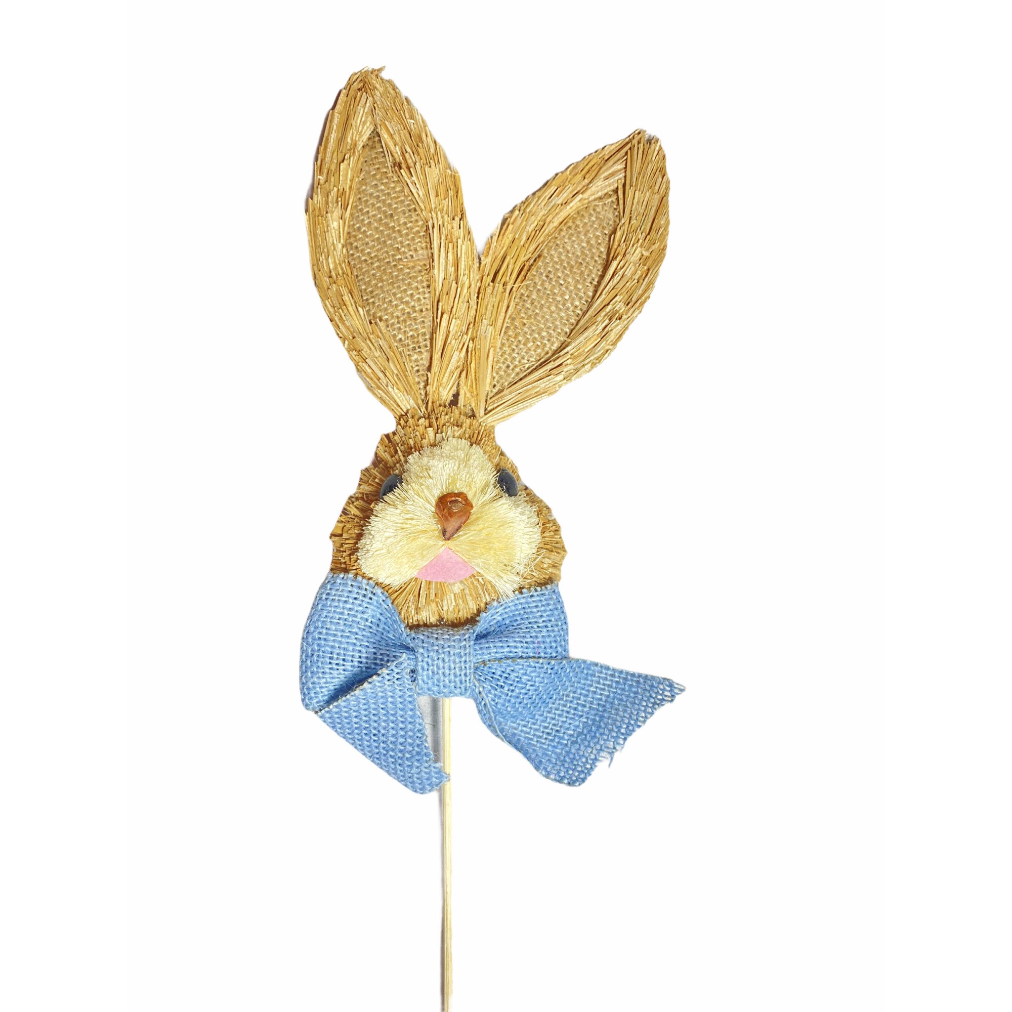 Iepuras decorativ pentru aranjamentele de Paste, Atelier, Albastru, 45cm