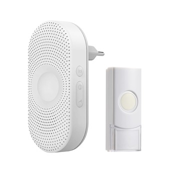 Sonerie wireless LONGA AC ORNO OR-DB-QX-155, 230V, 300 m, 60-80 db, 36 tonuri, IP44, alb Sonerie wireless LONGA AC ORNO OR-DB-QX-155, 230V, 300 m, 60-80 db, 36 tonuri, IP44, alb