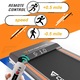 Banda de alergare pliabila CITYSPORTS, Cu telecomanda, 500W, 147x59x15 cm, 100 kg, Gri