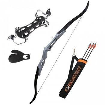 Set Arc Easton cu Sageti Tolba si Protectii Gata De Tragere Set Arc Easton cu Sageti Tolba si Protectii Gata De Tragere