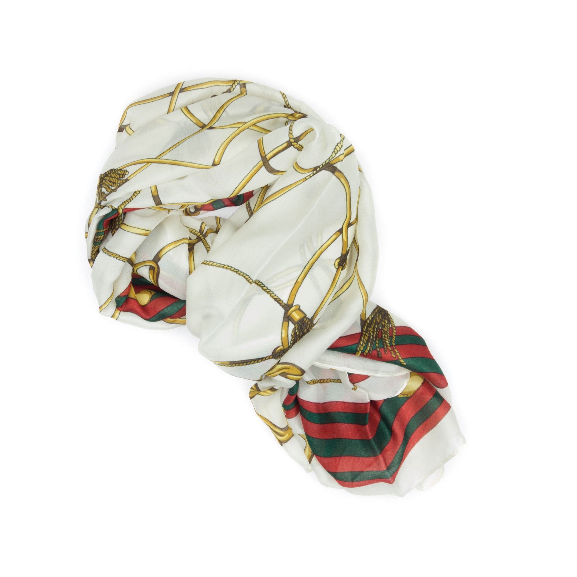 Esarfa de dama, Buticcochet, 100% matase, 180 x 90 cm, Multicolor- ES532