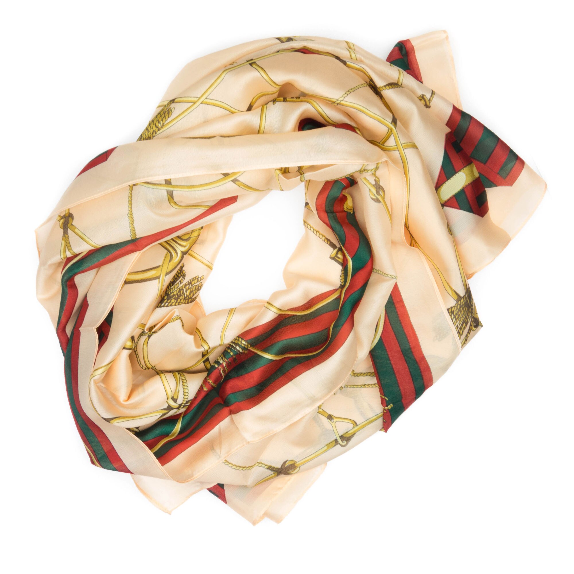 Esarfa de dama, Buticcochet, 100% matase, 180 x 90 cm, Multicolor- ES533