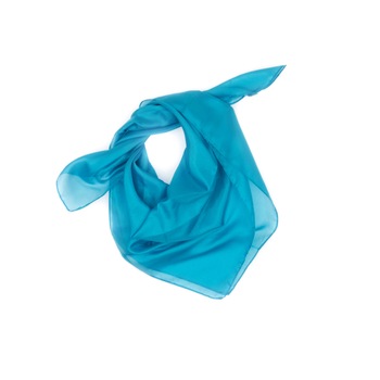 Esarfa, Batic, de dama, 100% matase, Turcoaz, 60x60 cm - ES514 Esarfa, Batic, de dama, 100% matase, Turcoaz, 60x60 cm - ES514