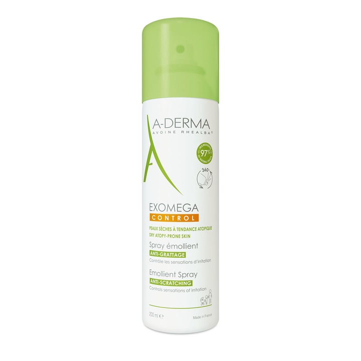 Spray A-Derma Exomega Control pentru piele uscata si atopica, 200 ml