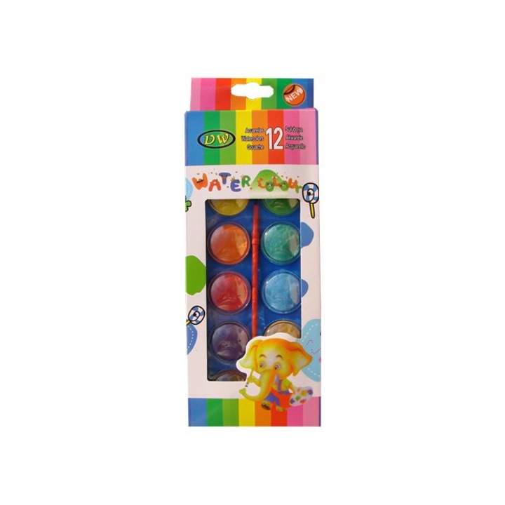 Acuarela mare cu 12 culori