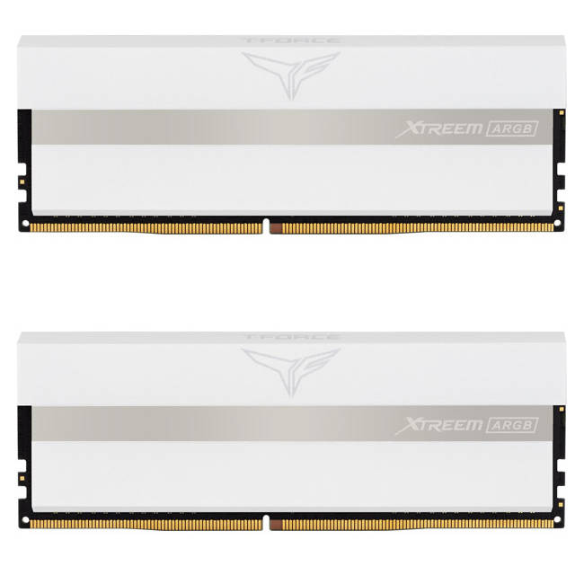 Memorie TeamGroup T-Force Xtreem ARGB White 32GB (2x16GB) DDR4 3200MHz CL16 1.35V Dual Channel Kit