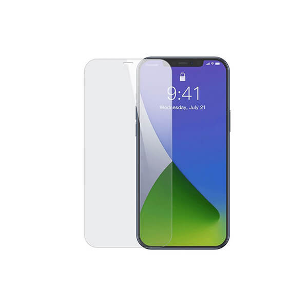 Set 2x Sticla Protectie Clear iPhone 12, 12 Pro, Baseus Full-Glass, 3D Full Glue 9H, 0.3 mm