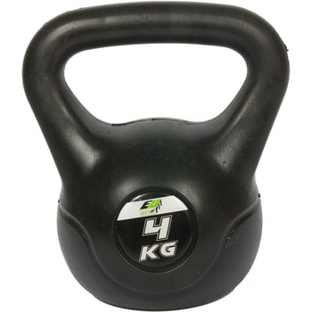 Gantera kettlebell compozit, EB Fit, 4 Kg, negru Gantera kettlebell compozit, EB Fit, 4 Kg, negru