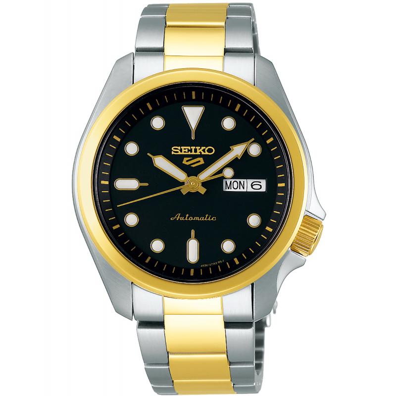 Ceas barbatesc Seiko 5 SRPE60K1 Automatic Argintiu, Auriu