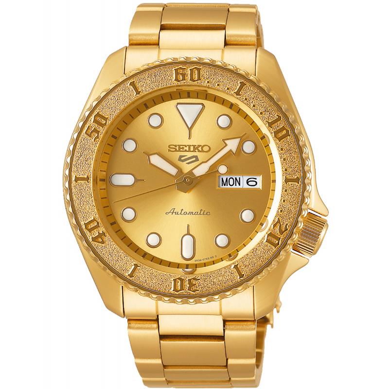 Ceas barbatesc Seiko 5 SRPE74K1 Automatic Auriu