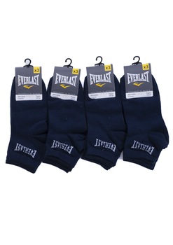 Set 3 perechi sosete barbati, Everlast, Albastru Set 3 perechi sosete barbati, Everlast, Albastru