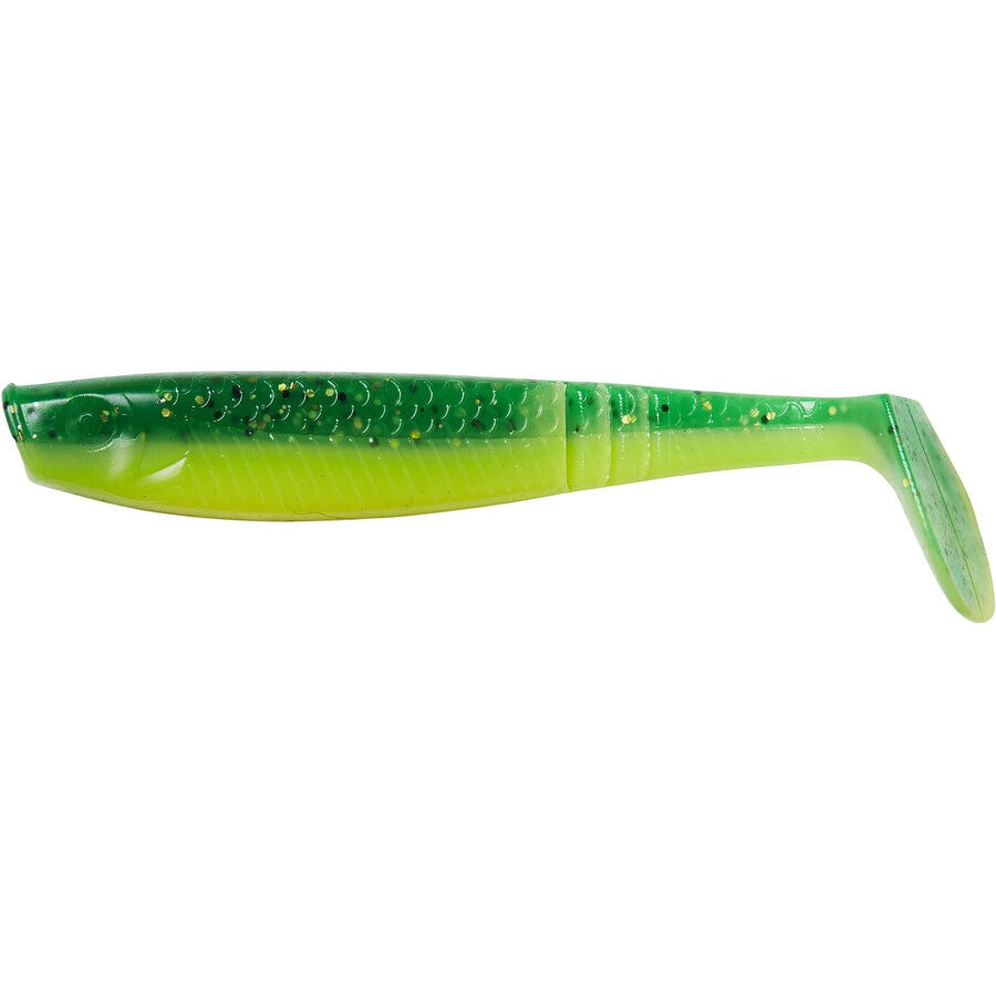 Set Shad-uri Ron Thompson Paddle Tail 10cm 7G Uv Verde Lime 4Buc/plic