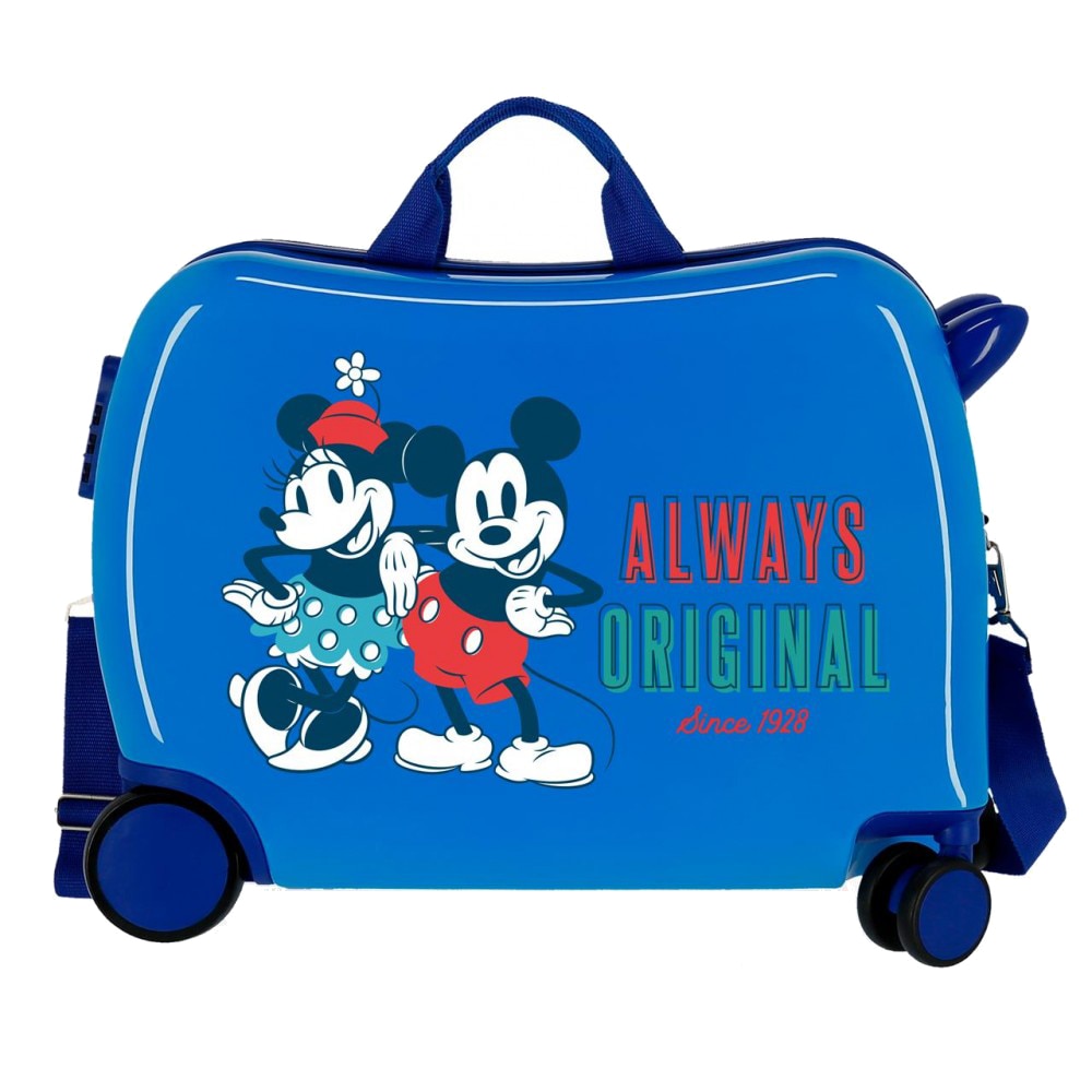 Valiza calatorie ABS 50 cm albastra Mickey Always Original