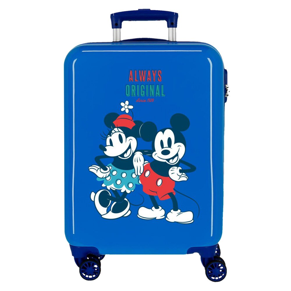Troler cabina ABS 55 cm albastru Mickey Always Original