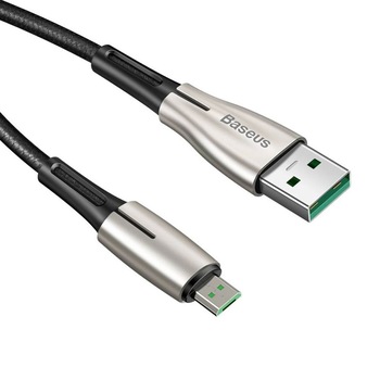 Cablu Baseus Waterdrop MicroUSB Black (2m, 4A) Cablu Baseus Waterdrop MicroUSB Black (2m, 4A)