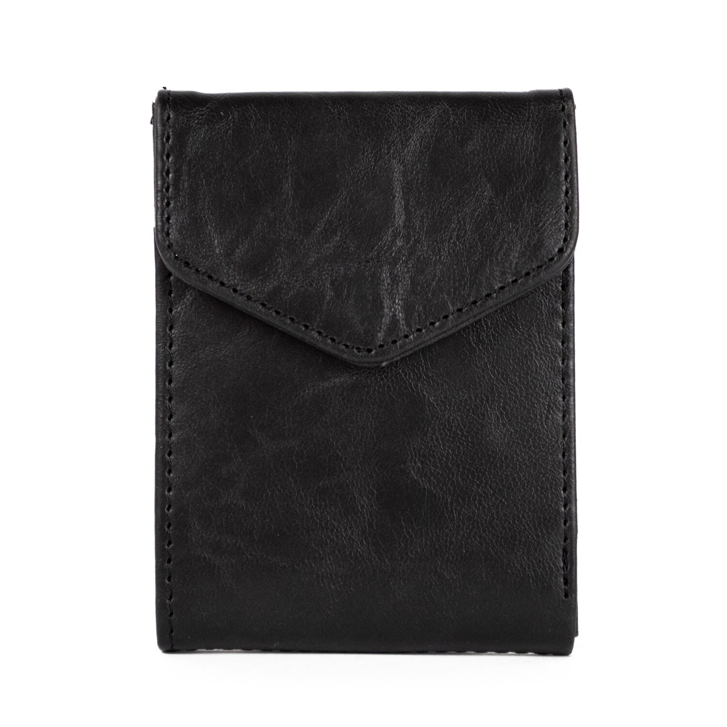 Port card Bailini Yan PT461, piele naturala, negru