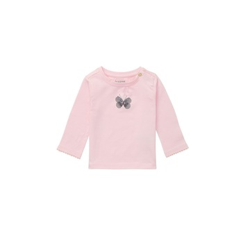 Bluza bebe, Noppies, bumbac organic, Moosomin, roz Bluza bebe, Noppies, bumbac organic, Moosomin, roz