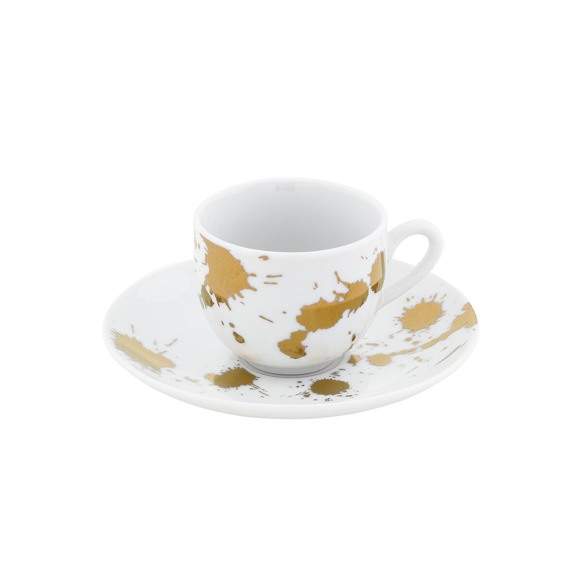 Set cafea 12 piese din portelan, pentru 6 persoane , Cannella Oro