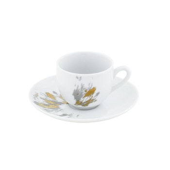 Set cafea 12 piese din portelan, pentru 6 persoane , Curcuma Set cafea 12 piese din portelan, pentru 6 persoane , Curcuma
